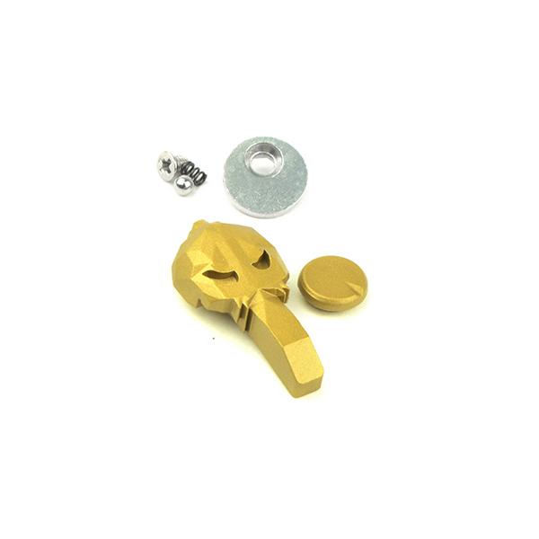 APS Skull ファイアセレクター 各社STD M4 電動ガン用 ゴールド