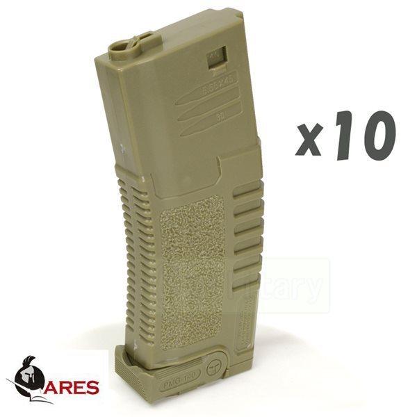 【10本セット】　ARES Amoeba 140連 ノーマルマガジン DE
