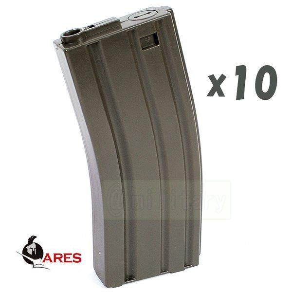 ARES製 【10本set】 プラスチック製 85連 M16・M4mag マルイ互換