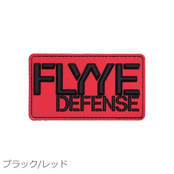 FLYYE DEFENSE 2インチ FLYYE DEFENSE ロゴ パッチ ブラック/レッド