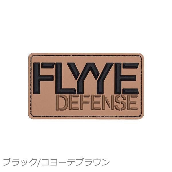 FLYYE DEFENSE 2インチ FLYYE DEFENSE ロゴ パッチ ブラック/コヨーテブ...