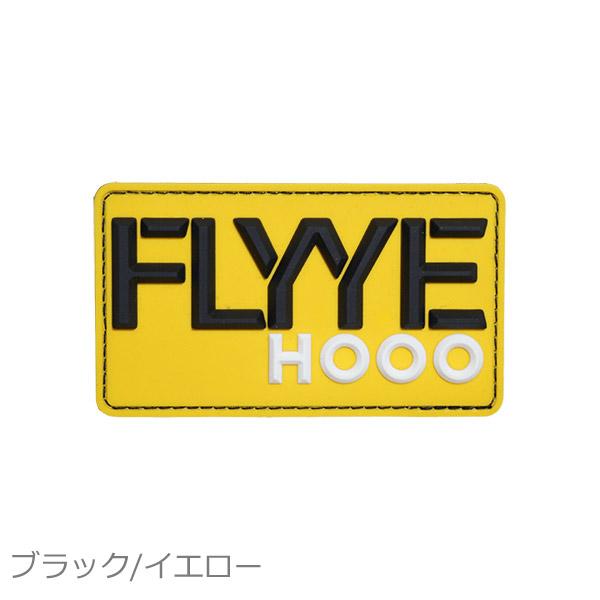 FLYYE HOOO 2インチ FLYYE HOOO ロゴ パッチ ブラック/イエロー