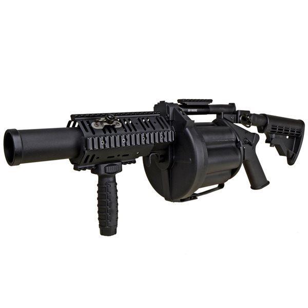 ICS MGL140 タイプ リボルバー グレネードランチャー メタルハンドガード ロングバレルve...