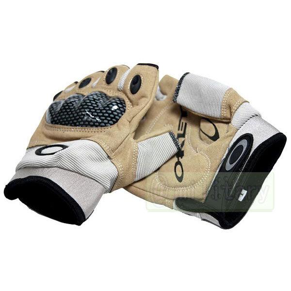 オークリーPILOT2.0 レプリカ グローブ ハーフフィンガー TAN  Lサイズ