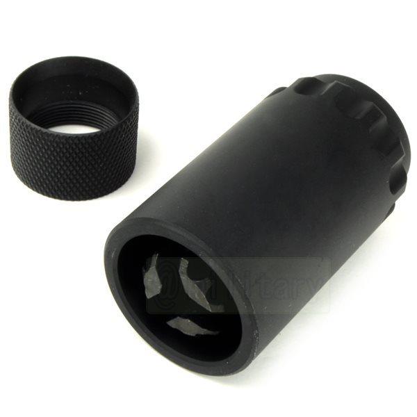 7.62 テーパー マウント Flash Comp &amp; Blast Shield 14mm逆ネジ