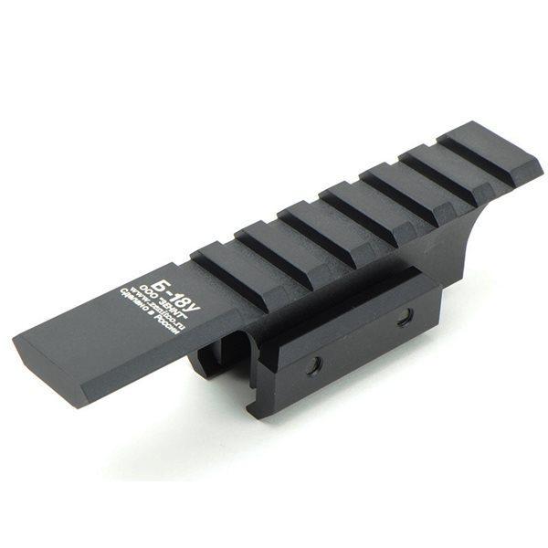 5KU Zenit B-18U タイプ AKS74U用 ロングアッパーレール ブラック