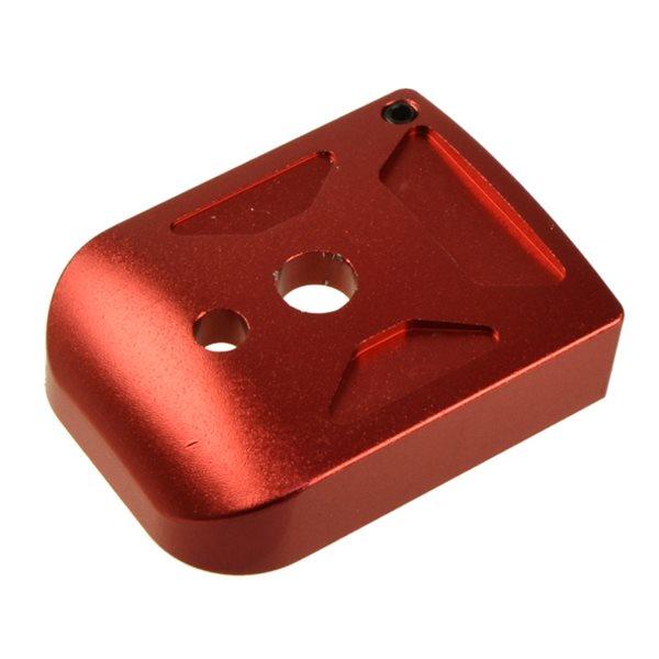 5KU ハイキャパ シリーズ 用 金属製 マガジンベース　Type1 レッド