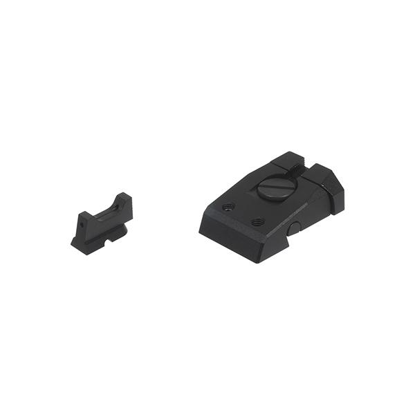 5KU アルミニウム ファイバーサイトセット ASG/KJW GBB CZ SHADOW2用 ブラッ...