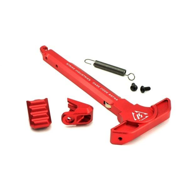 5KU SIタイプ ラッチレス チャージングハンドル for 電動 M4 レッド