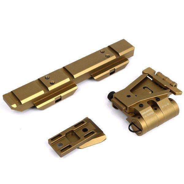 SOTAC製 WILCOX タイプ サイド フリップ マウント with ライザーマウント 左方向版...