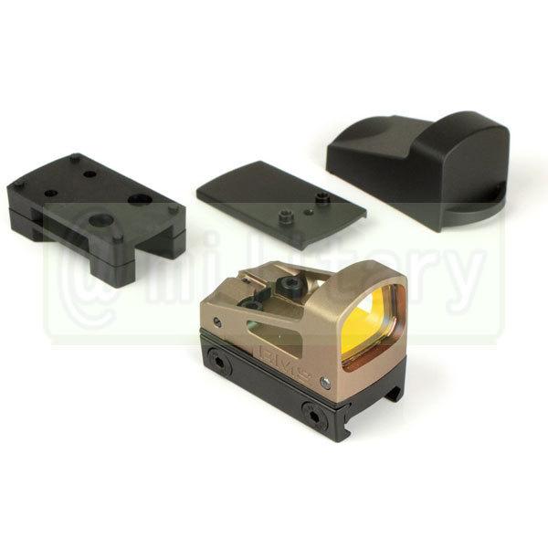 年末年始Bigセール★ RMS タイプ コンパクトドットサイト グロック用マウント付き デザートカラ...