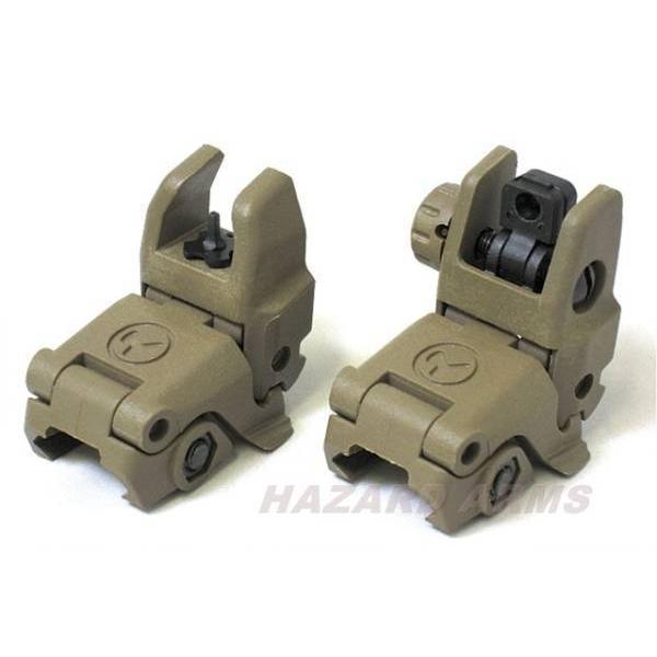 MAGPUL MBUSタイプ フリップアップサイトセット　ダークアース色