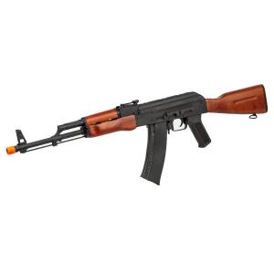 電動ブローバック APS AKS74U クリンコフ リアルウッド BATTLE WORN