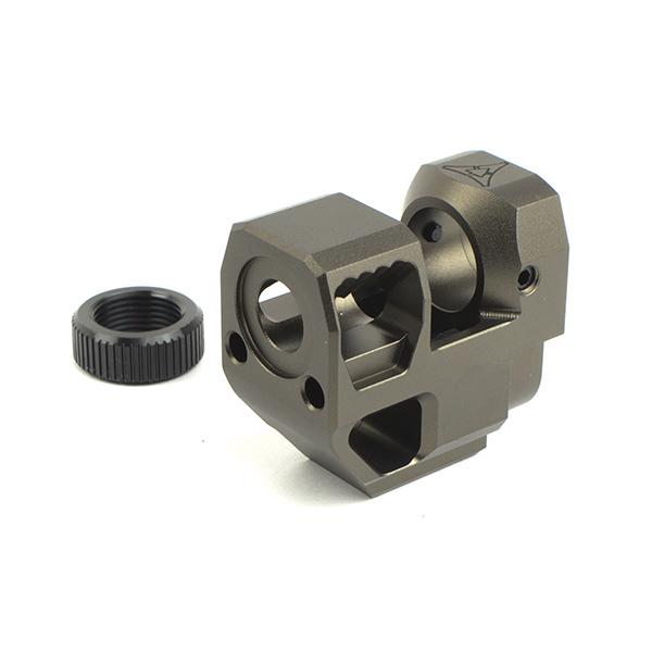 RGW KI VELOCITYタイプ コンペンセイター 14mm逆ネジ　グレー
