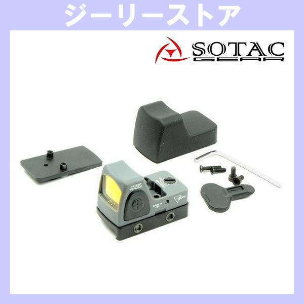 SOTAC ナイロン製 RMR-Cタイプ コンパクトドットサイト グロック用マウント付き　グレー