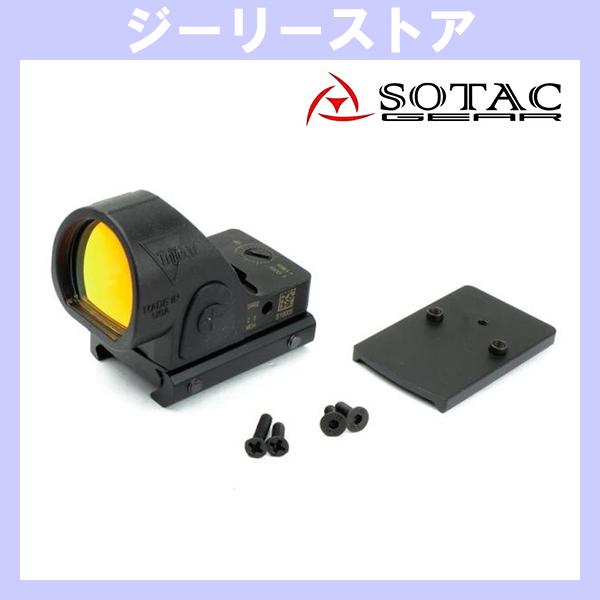 SOTAC ナイロン製 SROタイプ コンパクトドットサイト グロック用マウント付き　ブラック