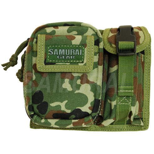 SAMURAI GEAR ダブルユーティリティーポーチ 自衛隊迷彩