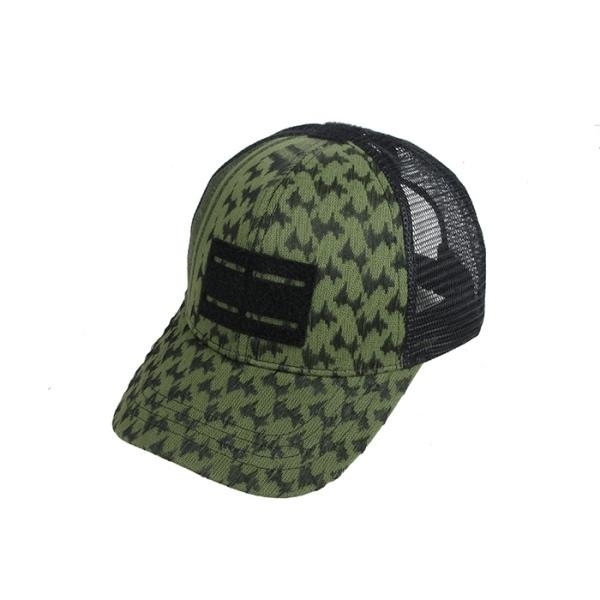 TANGO Waterfall シュマグ風デザイン メッシュキャップ オリーブドラブ