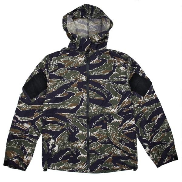 TMC グリーンタイガーストライプ 迷彩 フード付 ジャケット Mサイズ