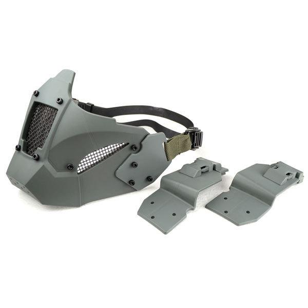 TMC JAY FAST マスク (ヘルメット取付け用アダプター付属)　ウルフグレー