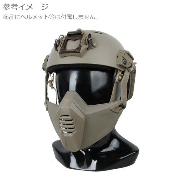 TMC プラスチック製 ハーフフェイスマスク for SF Rail デザートカラー