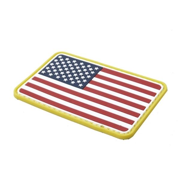 TMC PVC素材 USA Flag 星条旗 アメリカ国旗 パッチ フルカラー