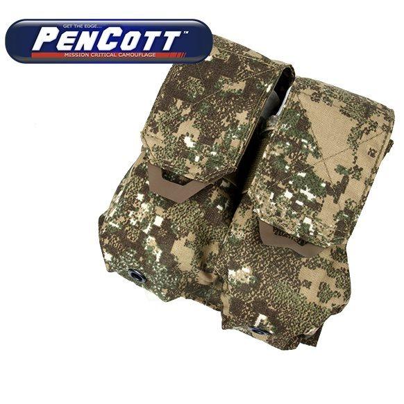 TMC  QUOP ダブル マグポーチ ペンコット バッドランド 迷彩 実物生地使用