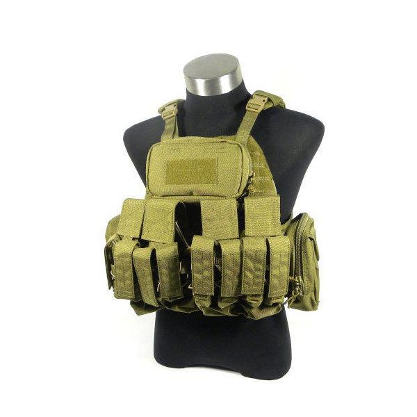 TMC PIスタイル ライトウェイト プレートキャリアー ポーチ セット カーキ （A）