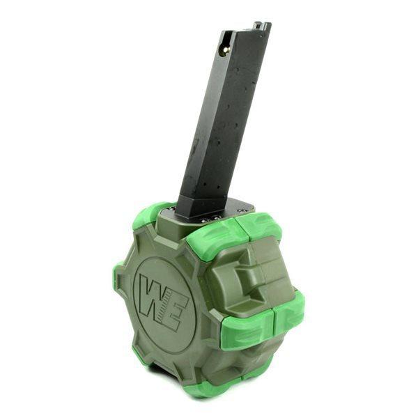 WE-TECH 300連 ドラムマガジン WE 1911 ガスブローバックガンシリーズ用