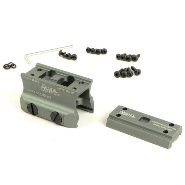 Z&amp;Z Daniel Defense タイプ T1/T2 マイクロマウント グレー