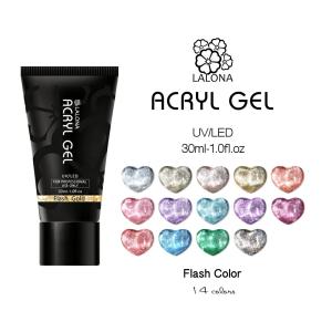 ラローナ [ LALONA ]アクリルジェル (フラッシュカラー ) ( 30ml ) ポリジェル/ジェルネイル/ネイル/長さ出し/スカルプ/長さ出し/時短ネイル