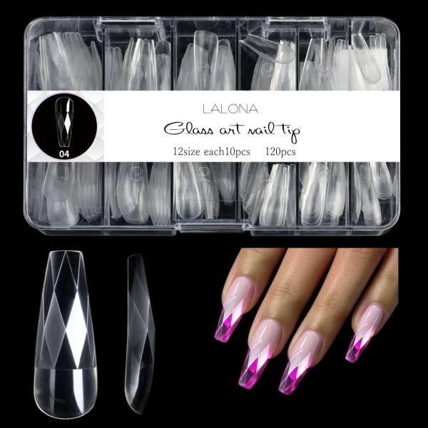 ラローナ[ LALONA ] ガラスアートランバスネイルチップ ( 04 ) ネイル/ネイルチップ/...