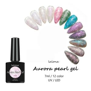 ラローナ [ LALONA ] オーロラパールジェル ( 7ml ) ( 12色から )ジェルネイル/スレッドアート/ リボンアート /パールカラー/セルフネイル