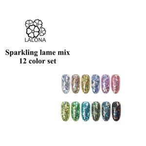 [LALONA] スパークリングラメグリッターミックス ( 12色セット