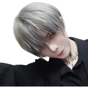 ウィッグ かつら メンズ ショート 男装 黒 男性 原宿