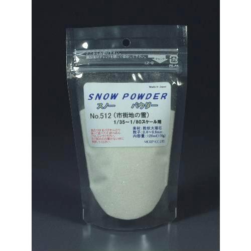 スノーパウダー（市街地の雪 1/80）（粒子；0.4〜0.6mm）容量（120ml） 512　プラス...