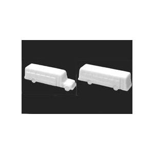 BUSES-100 バス(1/100)2個入り　プラストラクト 模型材料　建築模型