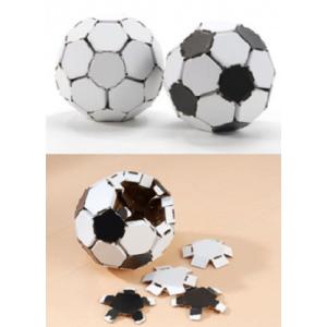 サッカーボール型ダンボールパズル (ダンボールインテリア）1個  fugetsu-08　プラストラク...