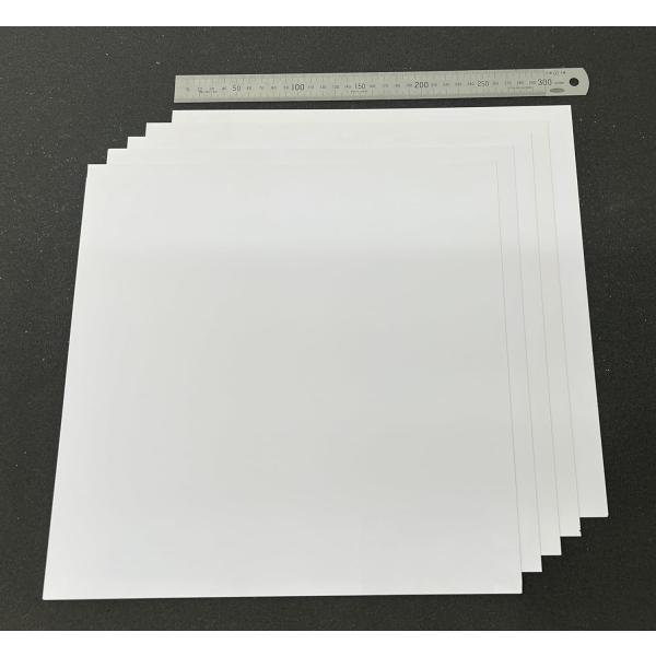 KP-BZR-2 白塩ビプレート (320mmx320mm 厚さ0.5mm) 5枚セット 不透明 塩...