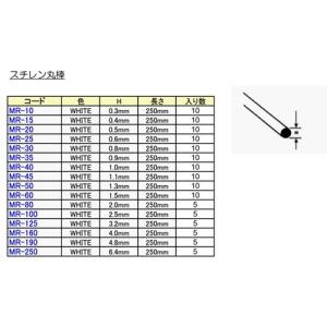MR-60 丸棒(10本入り)直径1.5mm ...の詳細画像1