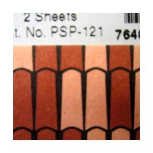 PSP-121 スペイン瓦 2枚入り （1/48スケール）　プラストラクト 模型材料