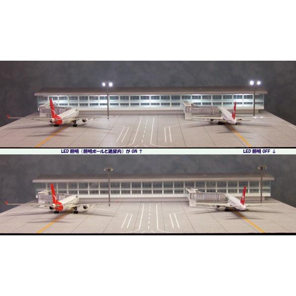 R4-02L (Terminal)  Roteiro空港模型【建屋付2機用ターミナル】(1/400ス...