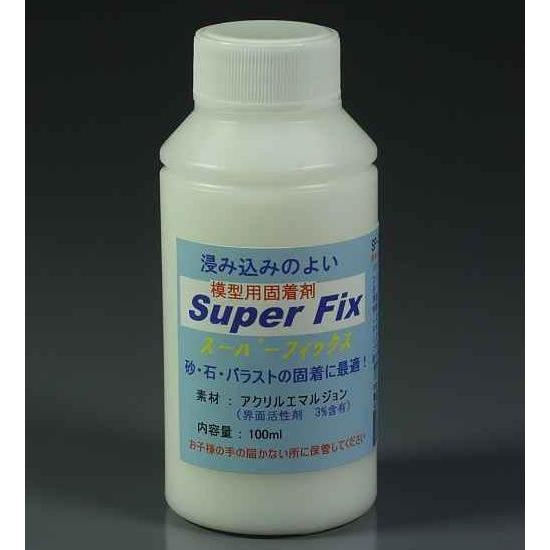 スーパーフィックス（固着剤） 100ml（ボトル容器入り） SP-100　プラストラクト 模型材料　...