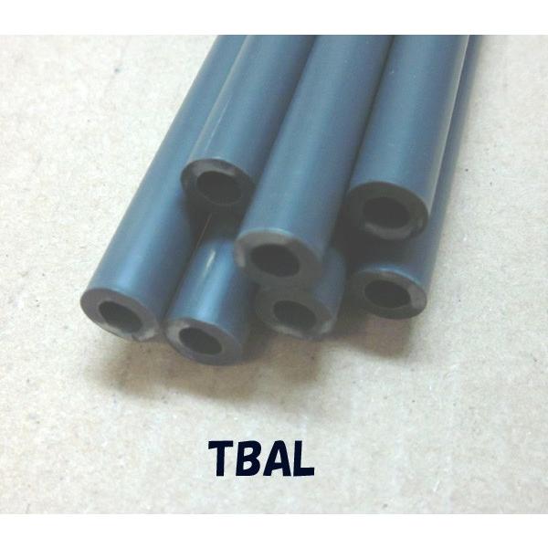 TBAL-12 ABSパイプ（色；ダークグレー）　プラストラクト 模型材料　プラ棒　配管　プラント模...