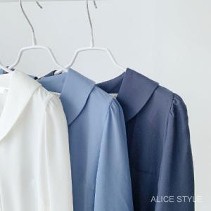 ブラウス レディース 上品 パフ袖 七分丈 無...の詳細画像5