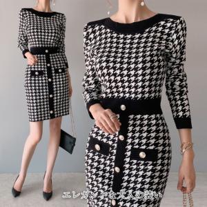 千鳥格子 ワンピース 50代の商品一覧 通販 Yahoo ショッピング