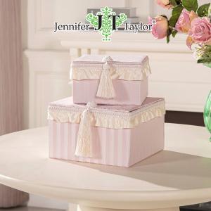 ジェニファーテイラー トランクボックス ダマスク カルトナージュ 小物