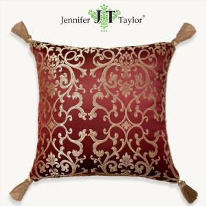 ジェニファーテイラー クッション 45x45 中材付き 高級 エステ ネイル Poinsettia/RE Jennifer Taylor 32719CU 即日発送