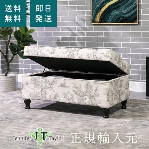 収納ベンチ 即日発送 収納付きベンチ ベンチチェスト トワルドジュイ  ジェニファーテイラー Jennifer Taylor Toile de Jouy｜jennifertaylor