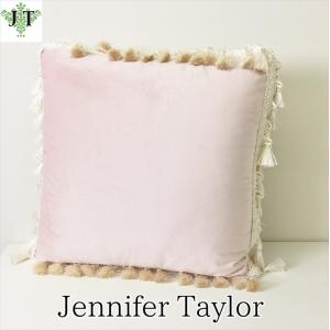 ジェニファーテイラー クッション 40x40 中材付き 高級 エステ ネイル Velours-NPK  Jennifer Taylor 33063CU 即日発送